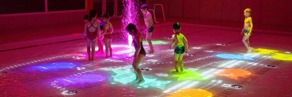 Interaktywna podłoga basenu Powierzchnia H20